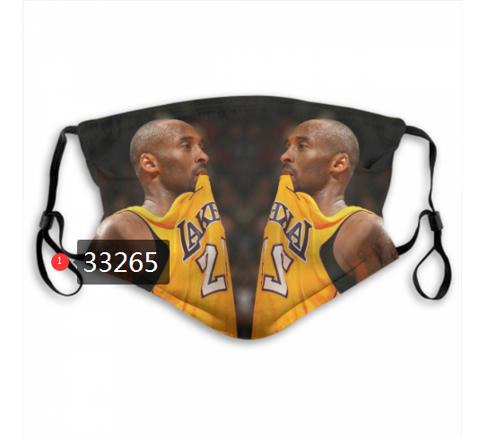 2021 NBA Los Angeles Lakers #24 kobe bryant 33265 Dust mask with filter->nba dust mask->Sports Accessory